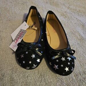 Starry Black Ballerina Shoes 12